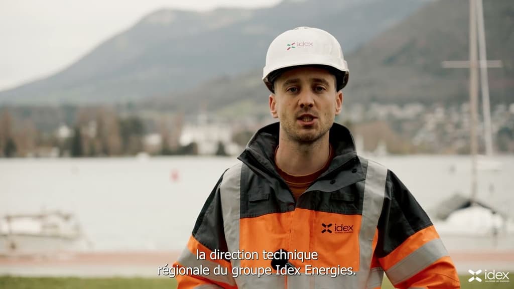 La team Idex en action | Le réseau de chaleur et de froid lacustre à Annecy