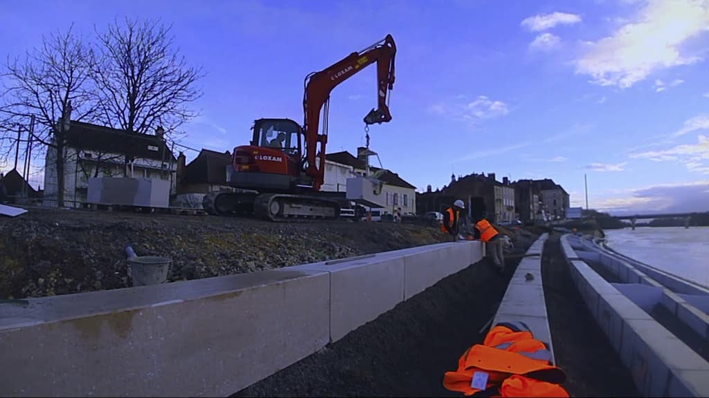 Réalisation du chantier du quai de Saône