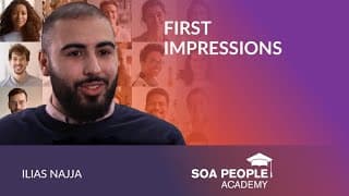 First impressions can be surprising...but what comes later matters much more. Ilias Najja  explains his experience. 