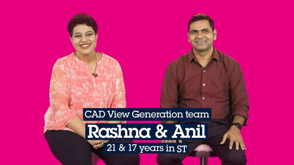 Discover the #OneTeam story of Rashna & Anil, Group Manager in CAD View Generation team, based in Greater Noida site, India !