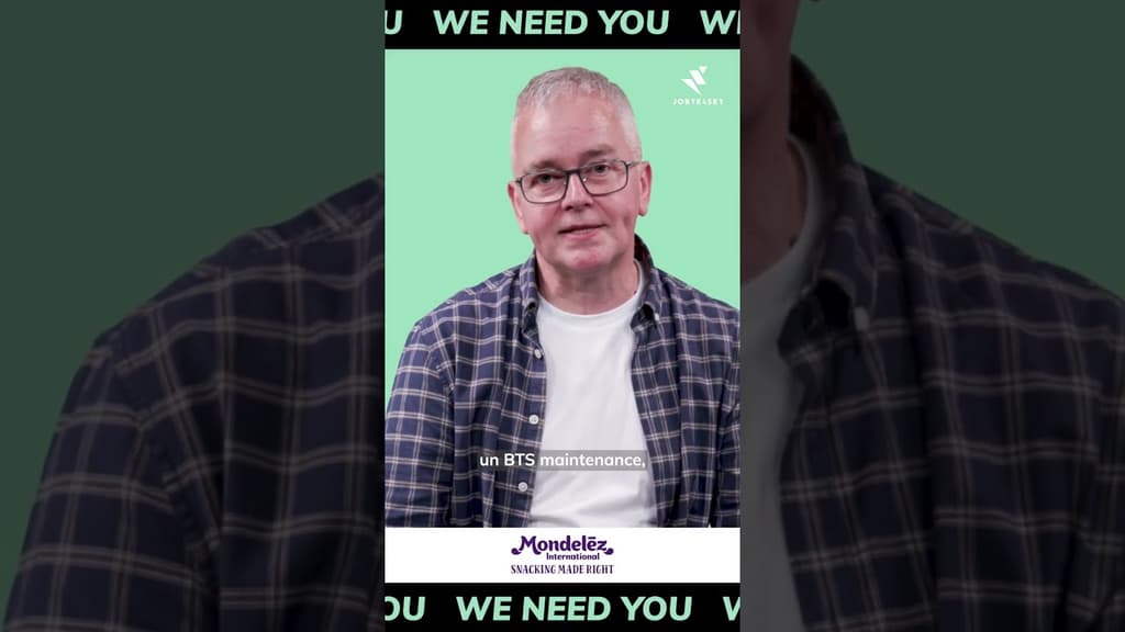 Mondelez recrute, Michel, Responsable Formation Technique   WE NEED YOU