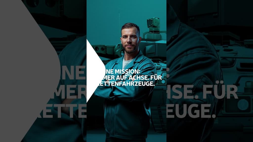  Unsere Mission: Immer auf Achse. Für Kettenfahrzeuge. #shorts #military #jobs 