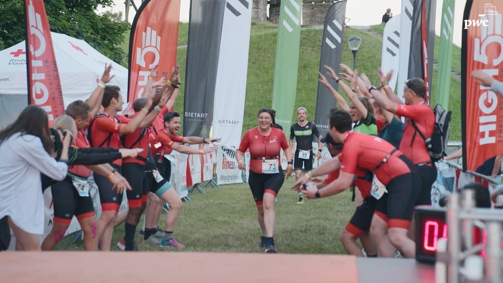 Celebrating our PwC Heroe's Triathlon Triumph