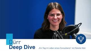 Höre doch mal rein und erhalte tiefe Einblicke in den Alltag sowie Werdegang einer unserer Kolleginnen aus der Dürr Consulting. 