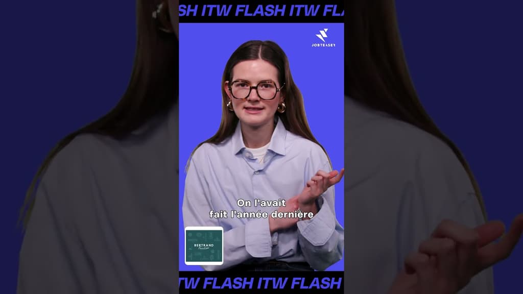 🎬 Découvrez l’expérience de Salomé en alternance chez Bertrand Franchise ! Dans cette vidéo, elle partage son parcours, ses missions.