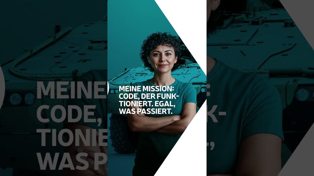  Unsere Mission: Code, der funktioniert. Egal, was passiert. #shorts #military #jobs 