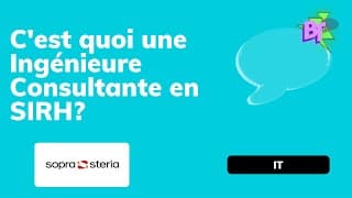 Morgane, Consultante en SIRH, chez Sopra HR Software - The Big Talk Métier