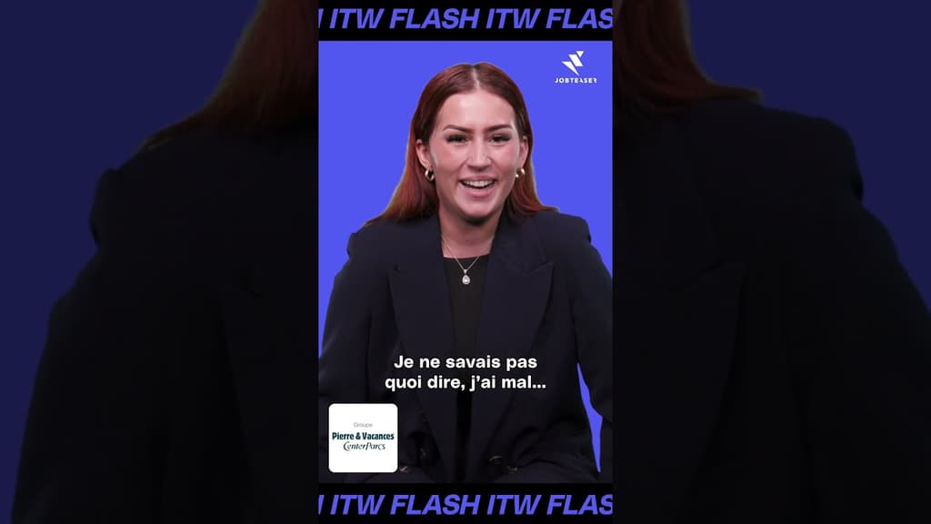 Flash Interview - Leïa Mathieu (Groupe Pierre & Vacances - Center Parcs) - Chargée de projet SIRH 
