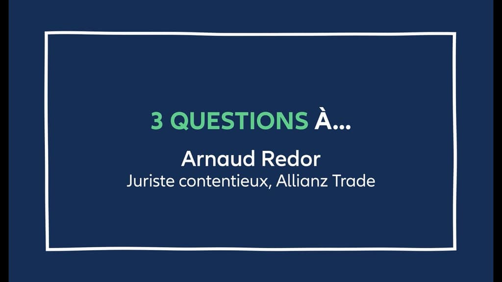 Arnaud Redor, Juriste Contentieux chez Allianz Trade en France, nous présente les enjeux de son métier.