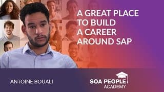 Antoine Bouali talks about the moment he knew he wanted to work in the SAP world and how he knew SOA People was the best place to start.