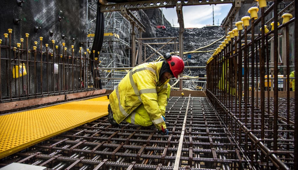 Sur le chantier d'Hinkley Point C.