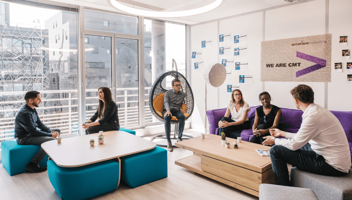 Espace de détente dans nos locaux parisiens.