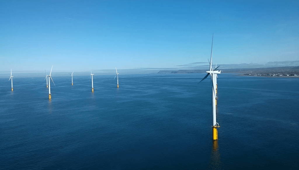 Le parc éolien de St Nazaire accueille 80 éoliennes, assez pour combler 20% de la consommation d'électricité totale de la Loire-Atlantique