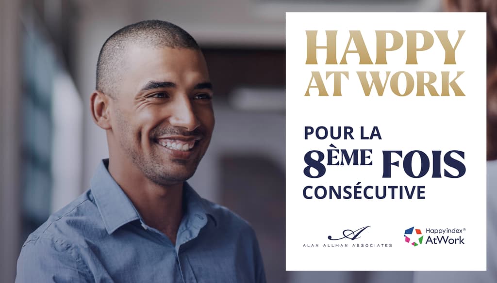 Alan Allman Associates se place pour la 8ème année consécutive dans le classement des meilleurs entreprises Happy At Work