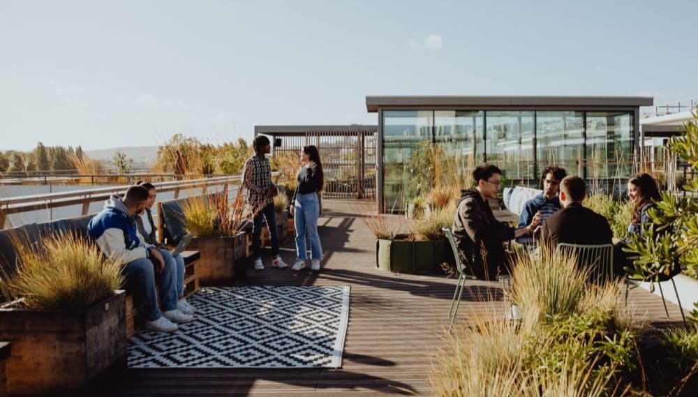 Terrasse du PariSanté Campus (Paris 15eme)
