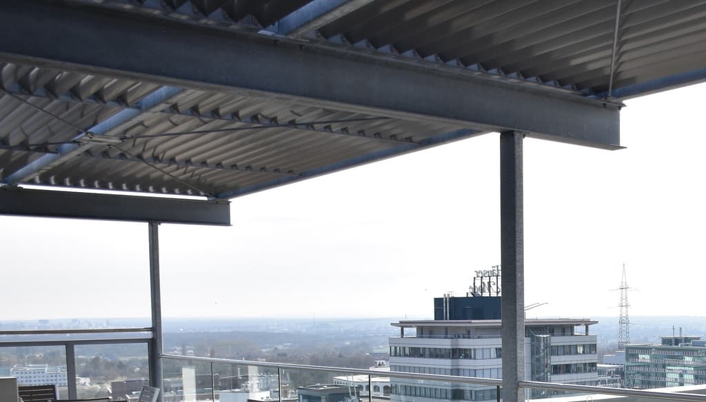 Blick von der Dachterrasse