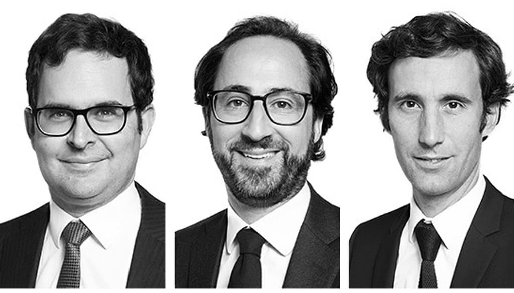 Les 3 associés fondateurs: Eric Bendahan, Armand Suchet, Axel Plichon