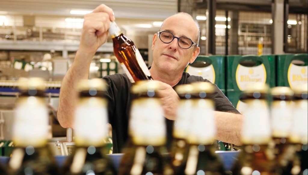 Einblick in die Bitburger Abfüllung