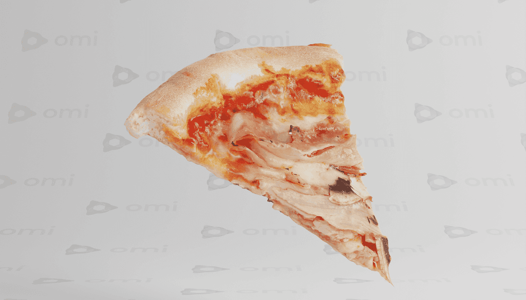 Ceci n'est pas une vraie pizza ! Exemple de modélisation 3D photo-réaliste (miam)