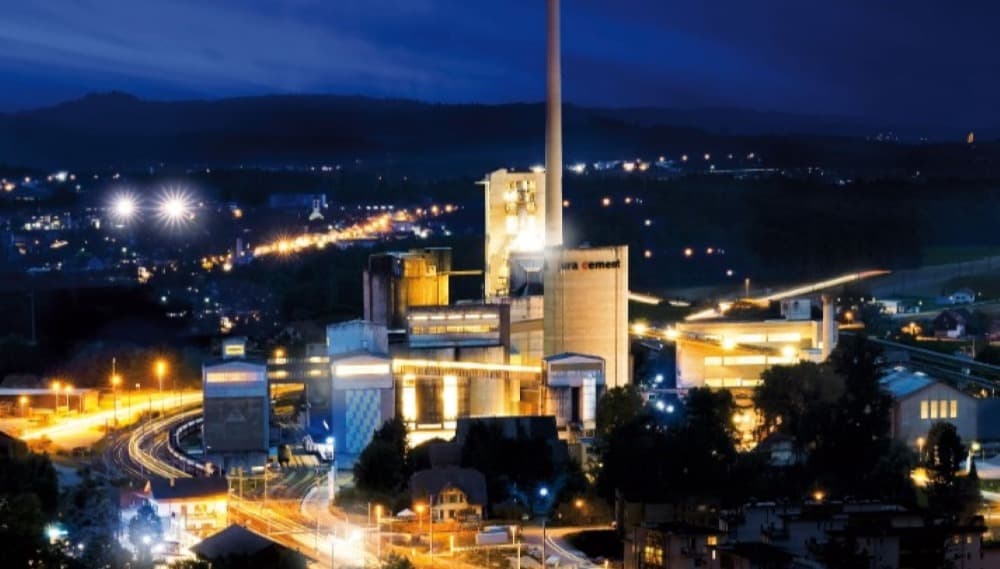 Jura Cement Plant, Switzerland. Produces 1 million tonnes of cement for the Swiss market and is a leader in the use of alternative fuels.