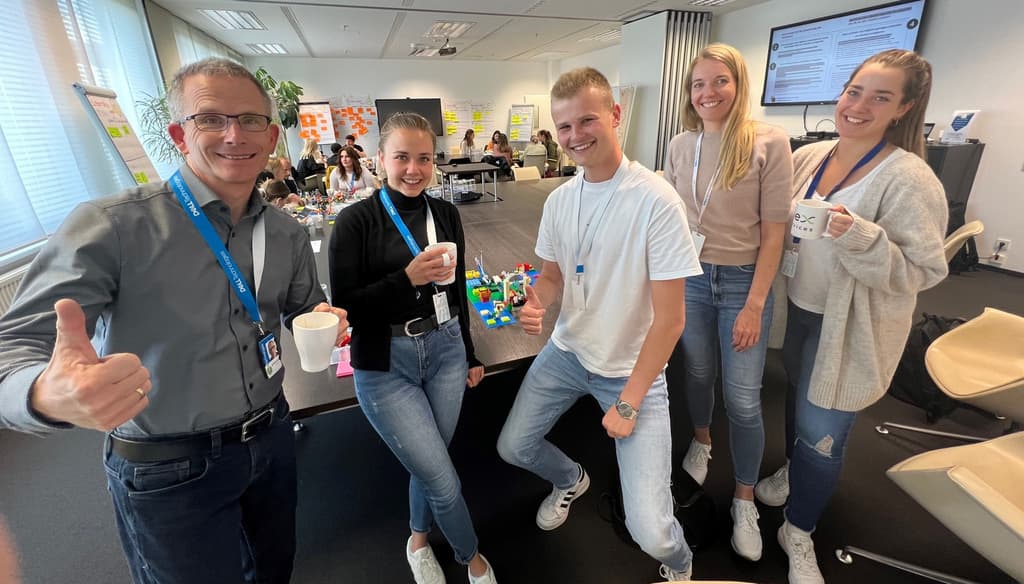 A few of our team members in Germany at a university event.