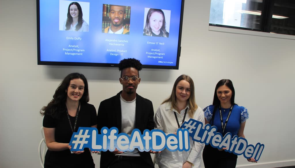 A few of our team members in Ireland at a campus event