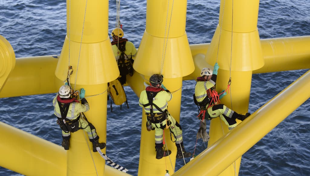 offshore employees at work
