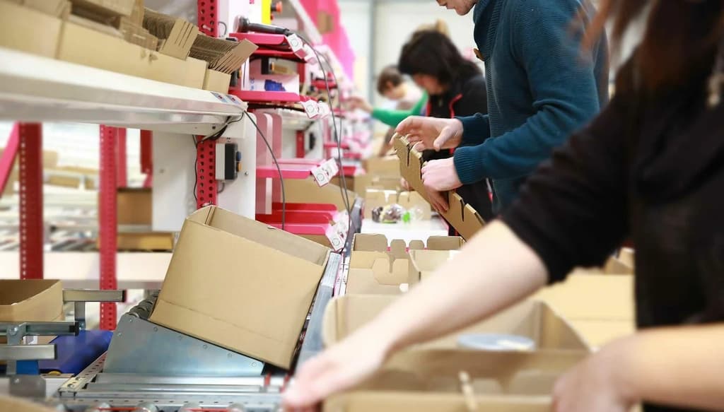 Notre site logistique, oĂč les colis de nos membres sont prĂ©parĂ©s puis envoyĂ©s