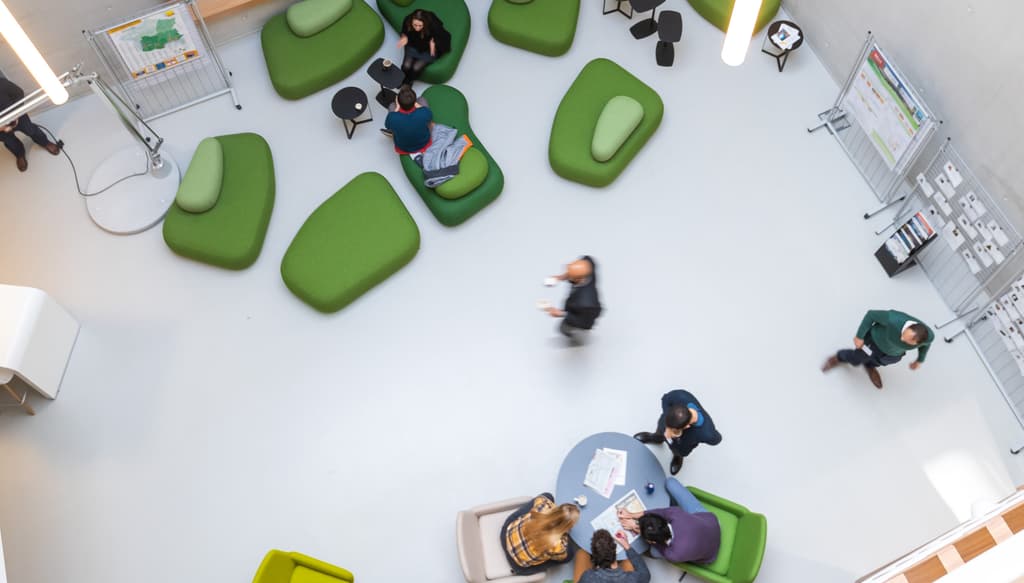 Espaces de convivialité au sein du bâtiment