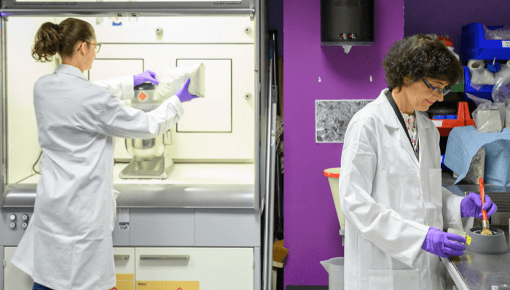 Laboratoire de Cimentation du HRB. Orano La Hague