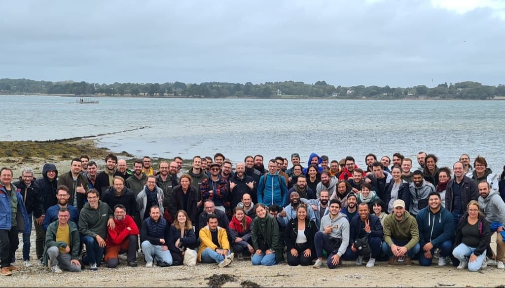 L'équipe (presque au complet) lors de notre dernier séminaire dans le Golfe du Morbihan