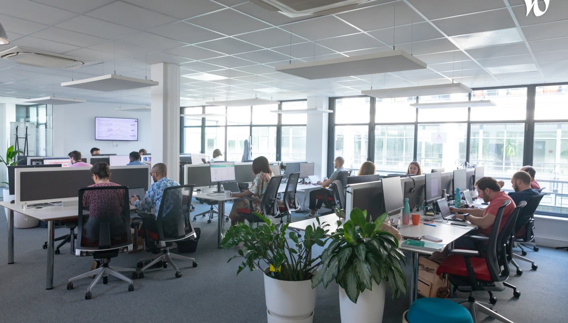 Espaces de travail en open space