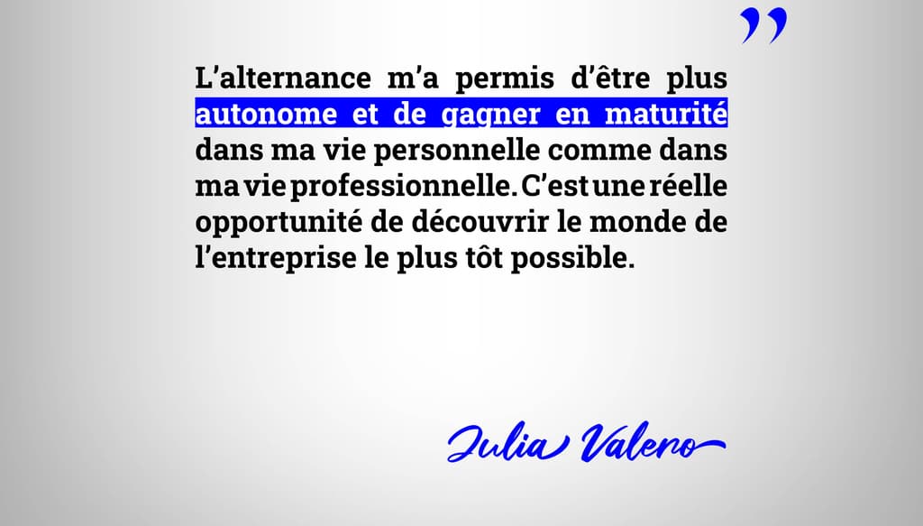 Témoignage d'une ancienne alternante