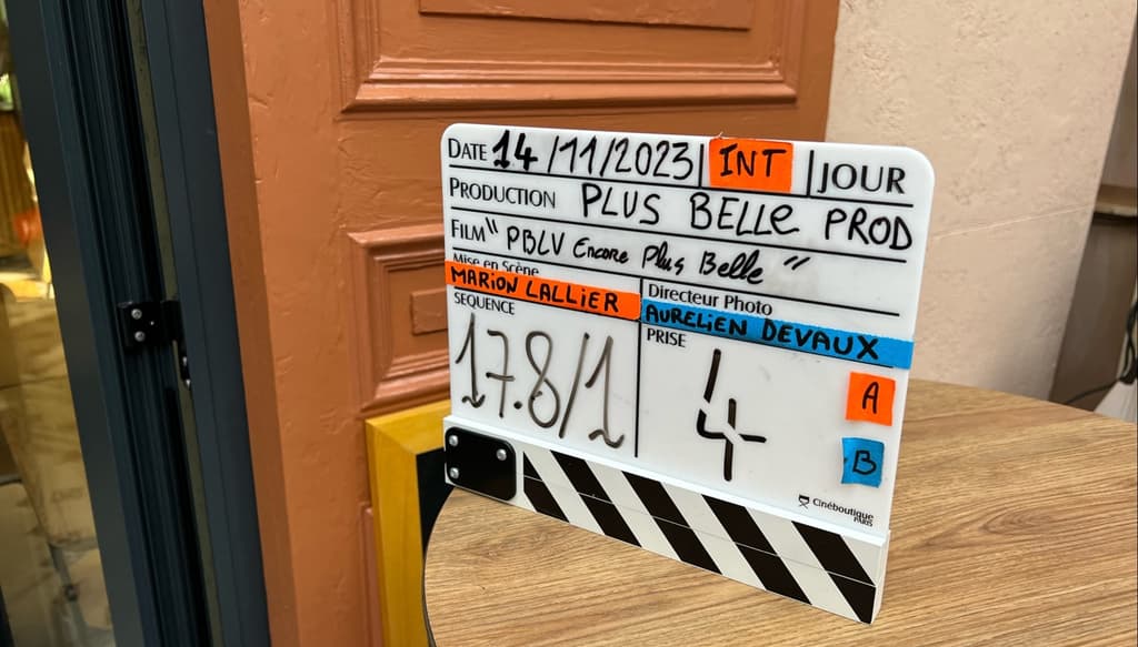 Tournage du feuilleton quotidien "Plus Belle La Vie - Encore Plus Belle"
