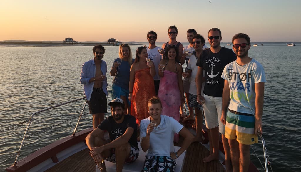Sortie bateau sur le cap ferret