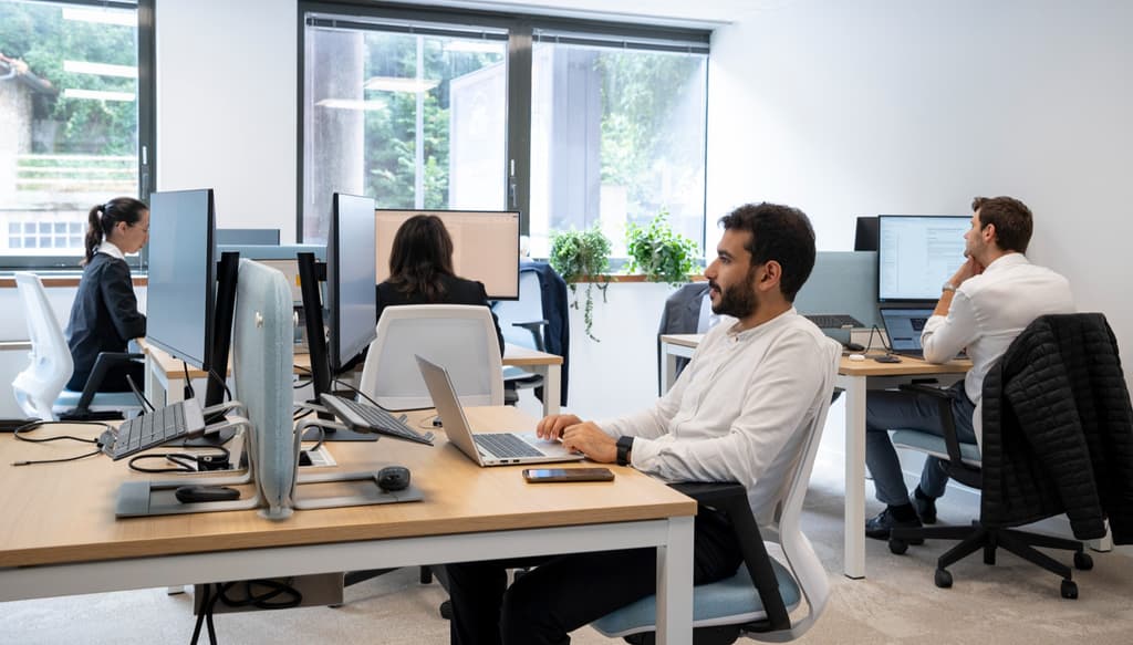 Chaque SpringFiver peut travailler dans l'openspace, individuellement ou en équipe.