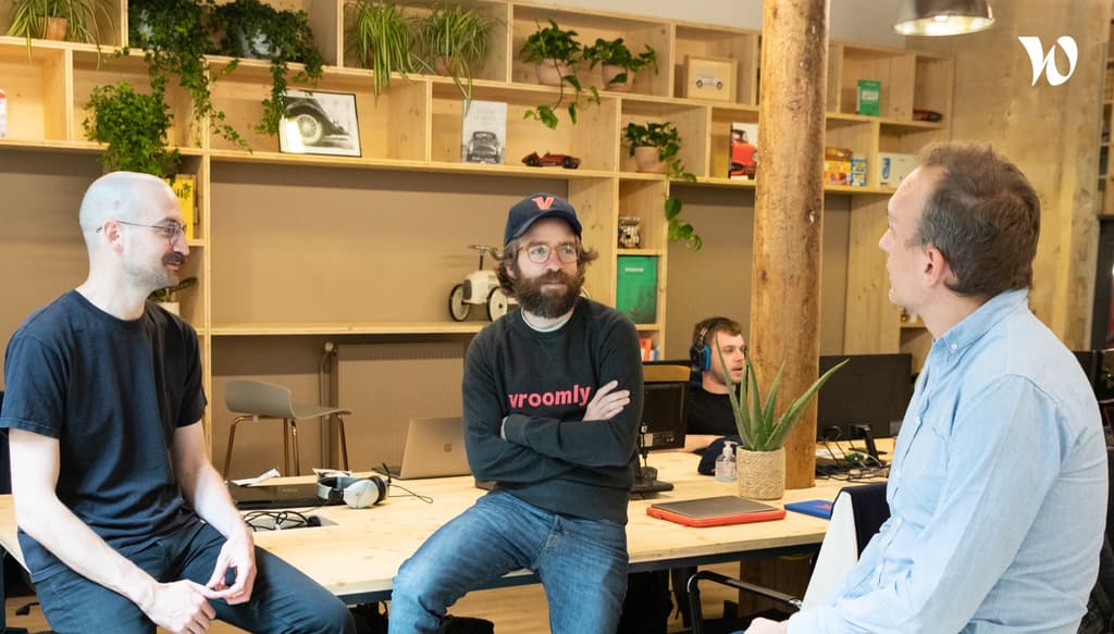 Nos co-fondateurs : Antoine (CTO), Jean-Philippe (CPO) & Alexis (CEO)