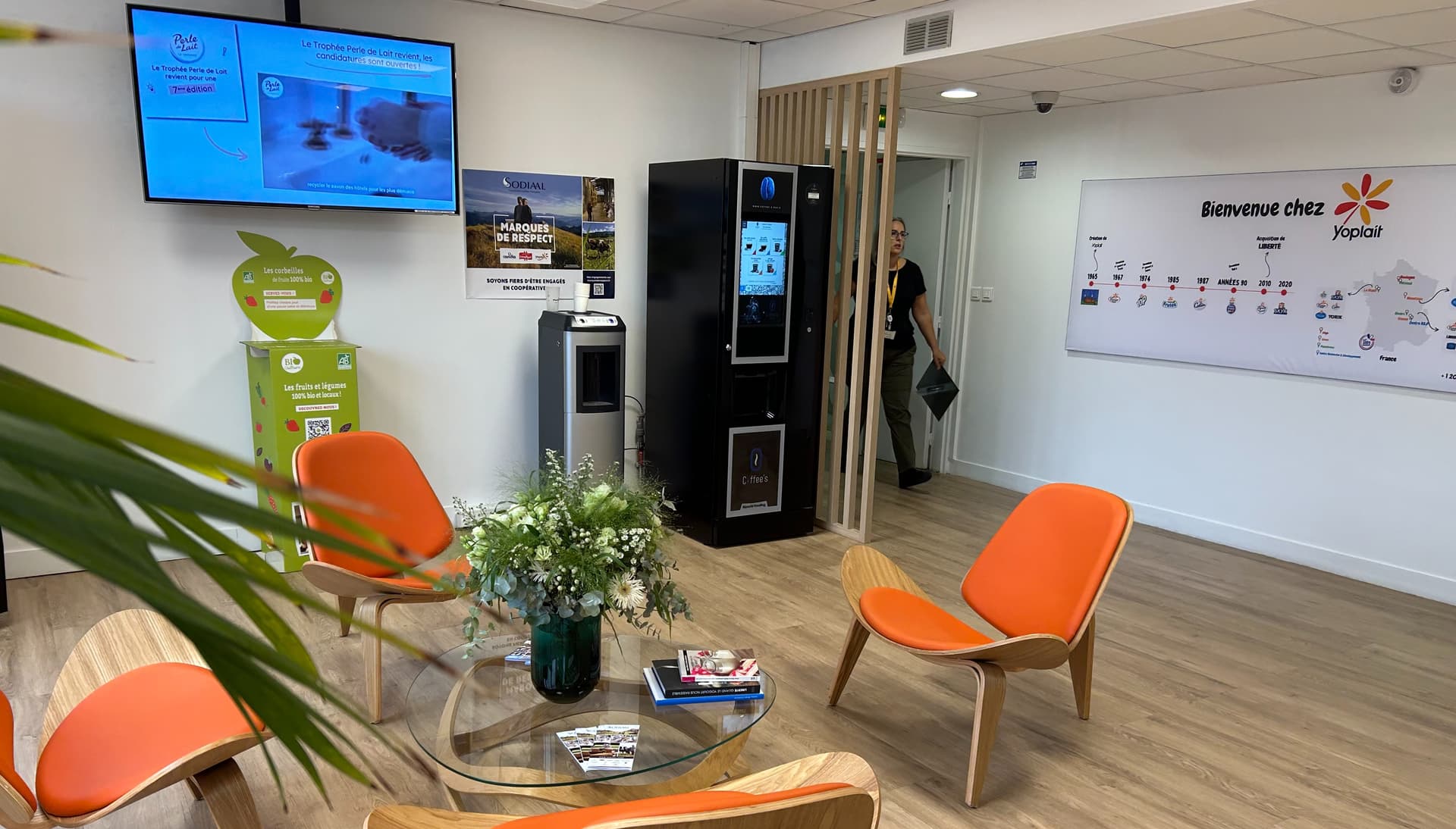 Siège : espace accueil
