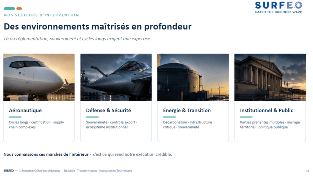 Les industries que nous accompagnons