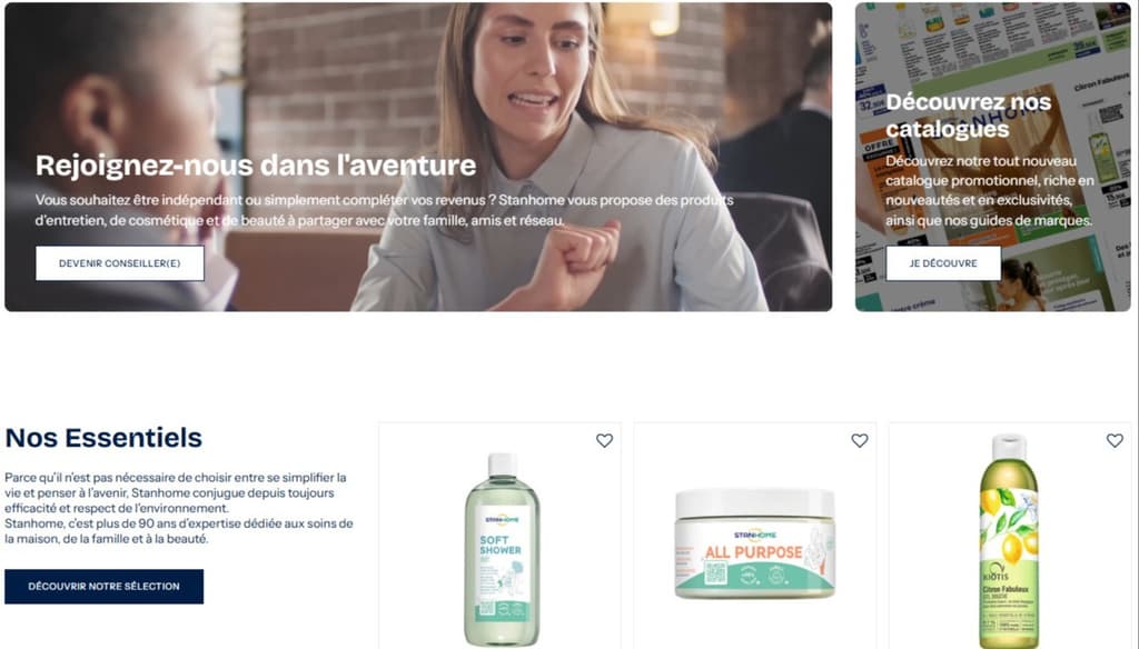 Stanhome France - Exemple de produits