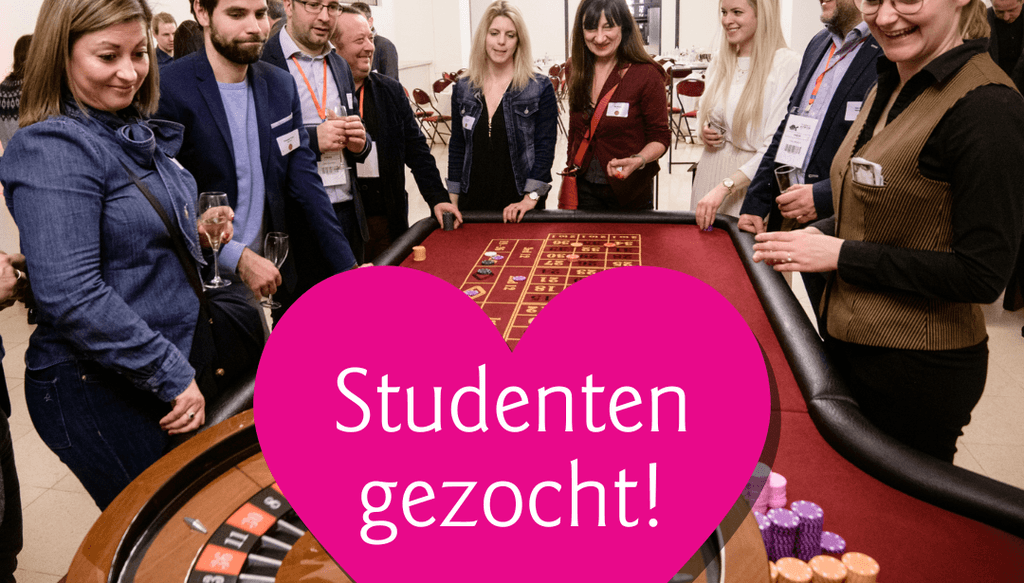Studenten gezocht die kunnen werken als croupier!