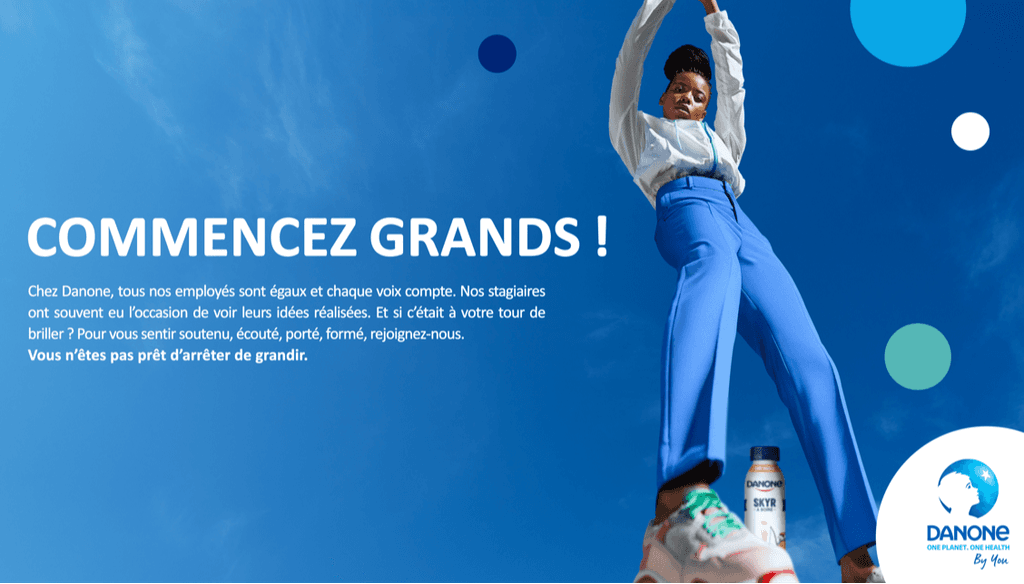 Commencez grands chez Danone