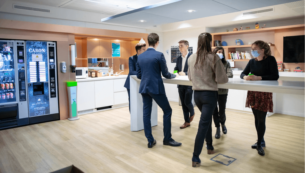 Moment de détente dans un Workcafé