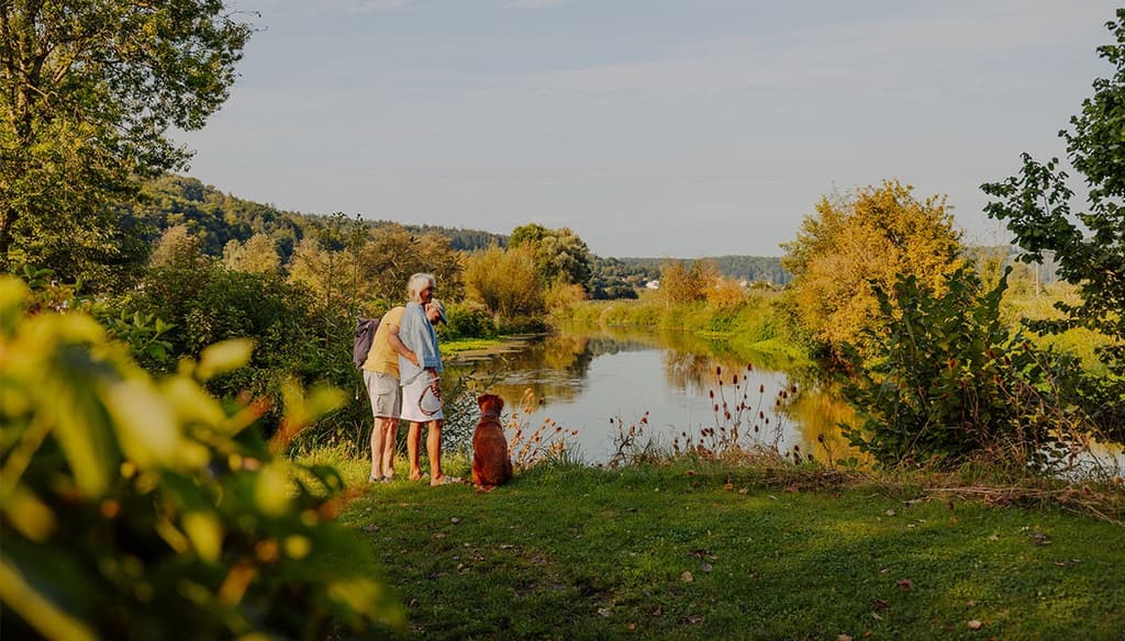 Aussicht auf den Fluss Altmühl