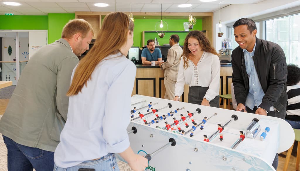 Nos espaces collaboratifs au sein du siège d'HEINEKEN France à Rueil Malmaison