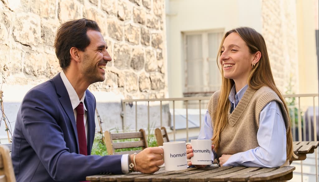 En pause sur la terrasse