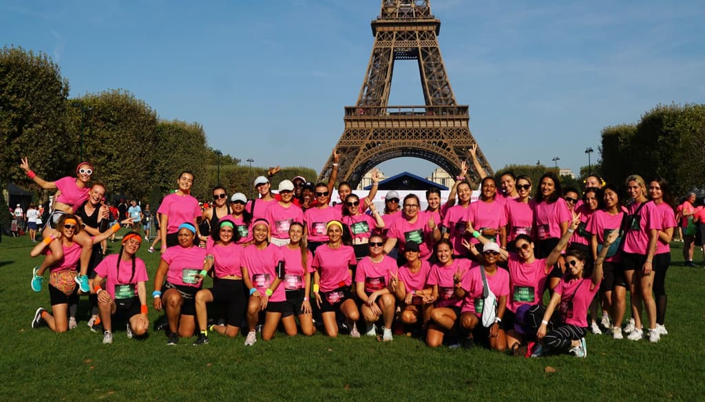 La ba&sh family, unie et engagée participe à la célèbre course "La Parisienne", dédiée à la Fondation pour la Recherche Médicale.