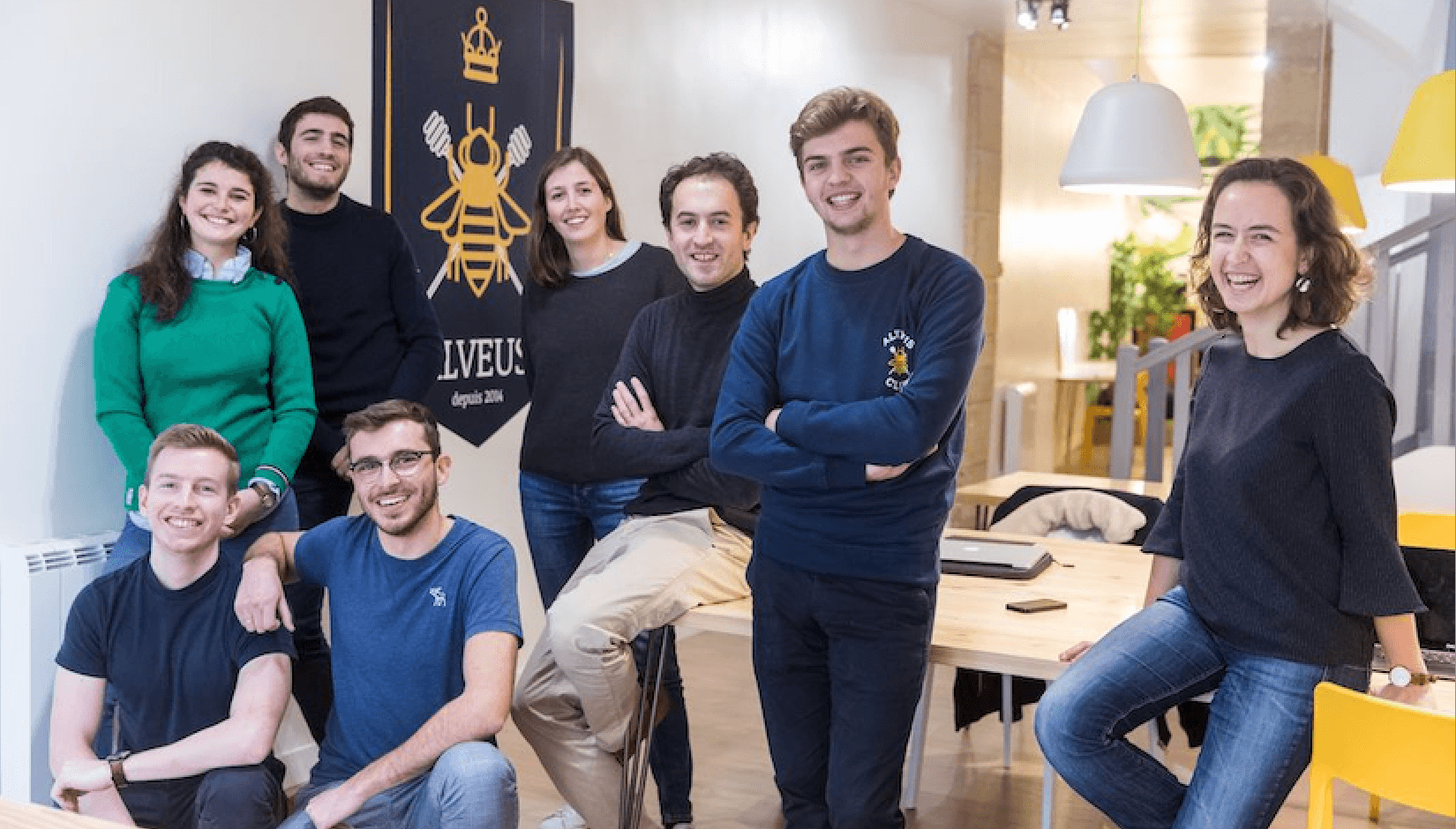 Une partie de l'équipe à la Ruche d'Odéon