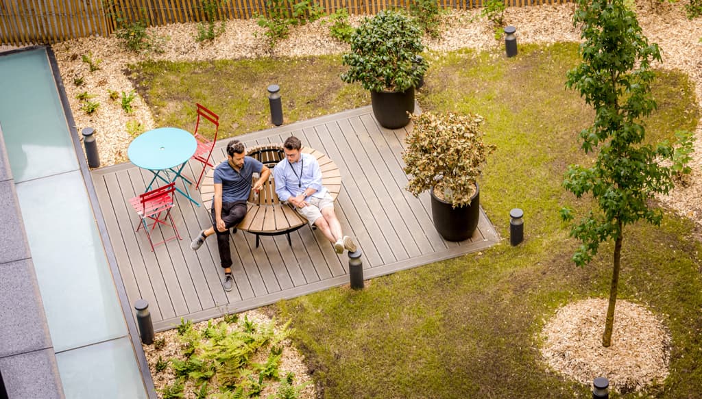 Garden in BlaBlaCar's Paris ofice