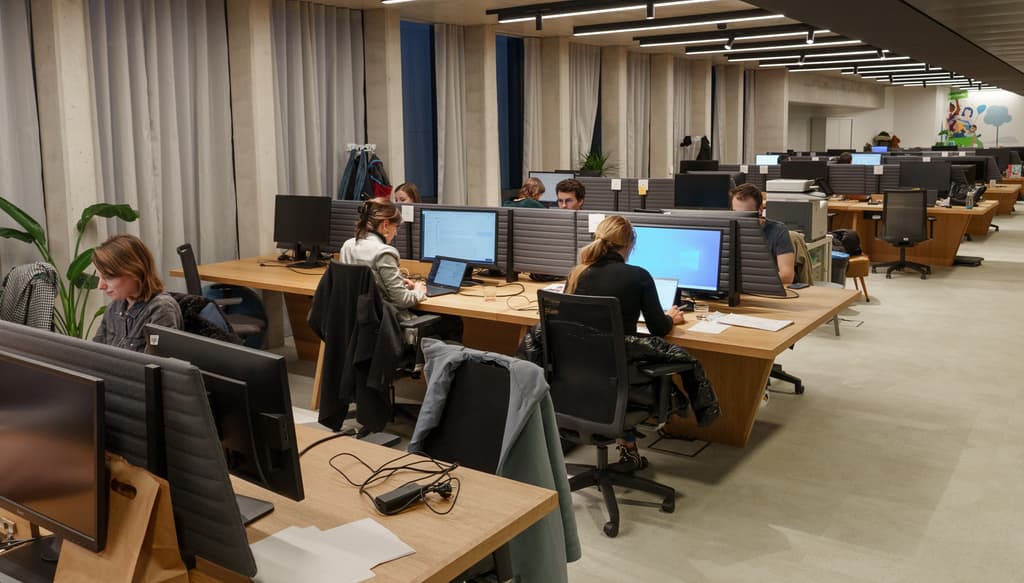 Our open space area in our Paris office